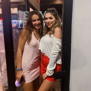 hot red skirt wore once